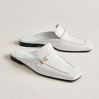 White deals loafer mule